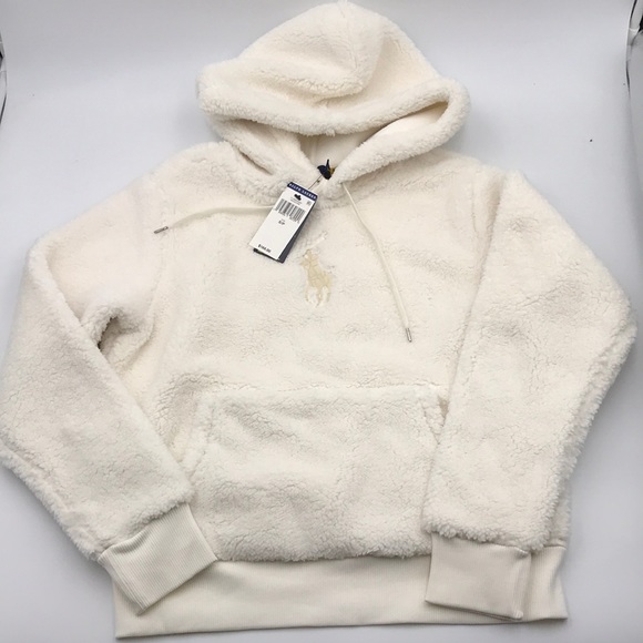 Sherpa Hoodie Polo Pullover Fleece Polo Sport Pile Fleece Hoodie